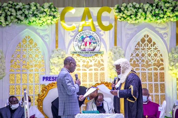 Pastor Samuel Oladele Inaugurated As 8th President Of CAC (Photos)