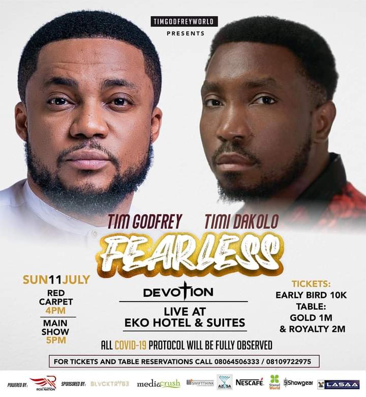 Fans Lament On Tim Godfrey's Fearless Concert Gate Fee And Artistes