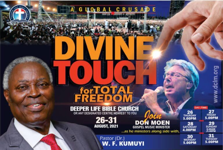 Deeper Life ‘Divine Touch Crusade’ 30 August 2021 (Live) | Pastor W. F. Kumuyi
