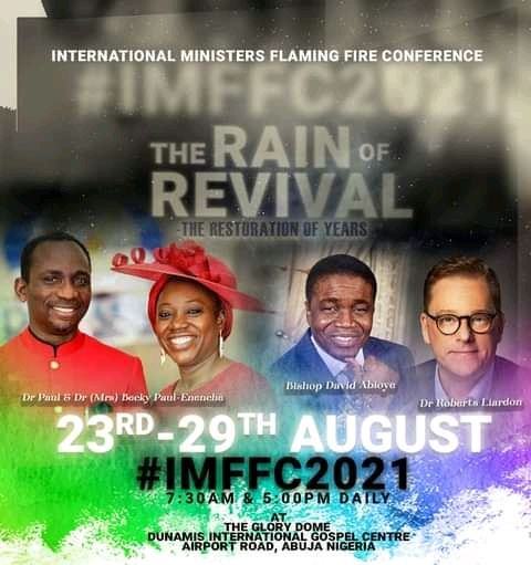 Dunamis International Ministers Flaming Fire Conference – 27 August 2021 (Day 5 Evening)