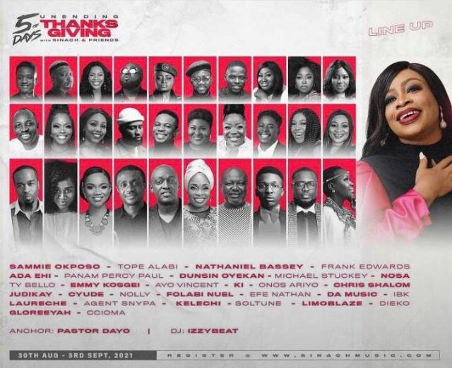 Sinach – 5 Days Of Unending Thanksgiving Live (DAY 5) Final Day