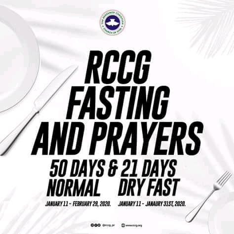 Download RCCG 50 Days Fasting & Prayer Points For The Year 2022 PDF