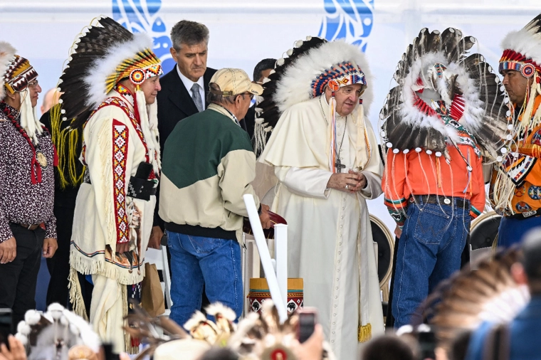 Pope Meets With Native American Leaders & Apologizes For Canadian School Abuses