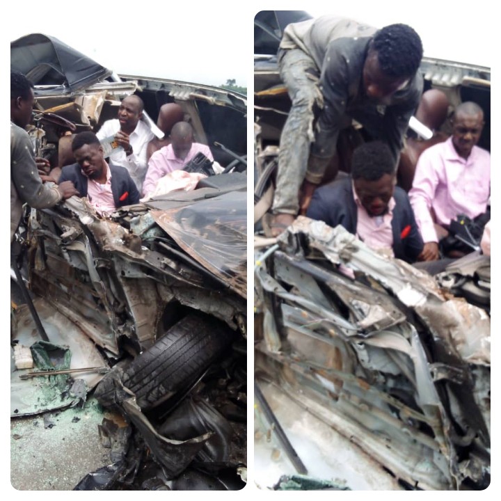 Dunsin Oyekan Crew Survives Ghastly Motor Accident (Photos)