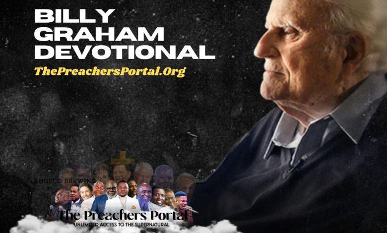 Billy Graham Devotional 28th January 2023