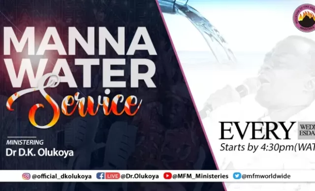 MFM MANNA WATER LIVE TODAY || NOVEMBER 2023