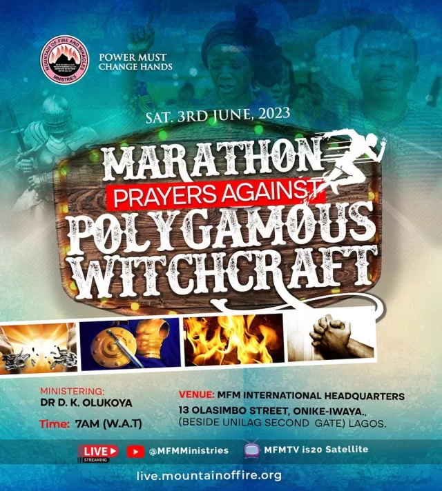MFM PMCH LIVE FOR JUNE 2023 WITH D.K. OLUKOYA