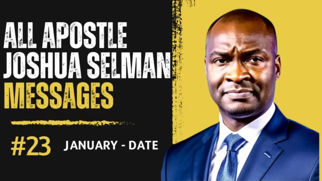 Apostle Joshua Selman Messages