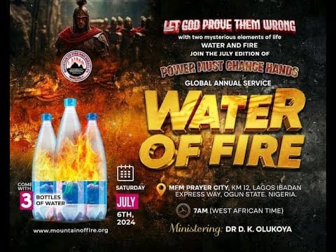 MFM PMCH LIVE FOR JULY 2024 WITH DR. D.K. OLUKOYA