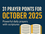 Happy New Month Prayers for October 2025 with Scriptures Happy New Months Prayes for October 2025 with Scriptures