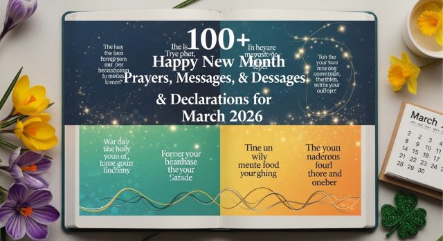 100+ Happy New Month March 2026 Prayers & Declarations 100+ Happy New Month March 2026 Prayers & Declarations