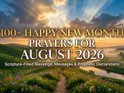 100+ Happy New Month Prayers, Messages and Declarations for August 2026 100+ Happy New Month Prayers, Messages and Declarations for August 2026