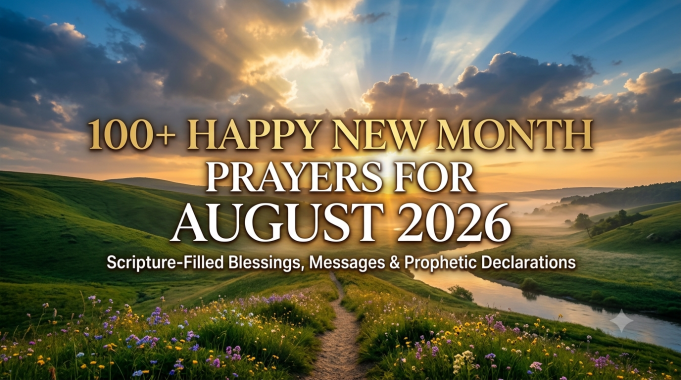 100+ Happy New Month Prayers, Messages and Declarations for August 2026 100+ Happy New Month Prayers, Messages and Declarations for August 2026