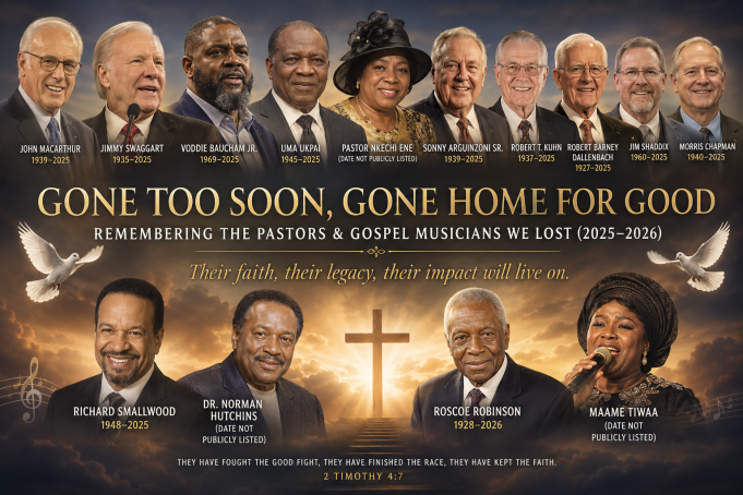 Pastors & Gospel Legends We Lost in 2025–2026: Tribute pastors who died in 2026